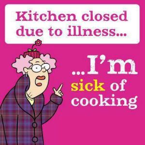 sick of cooking